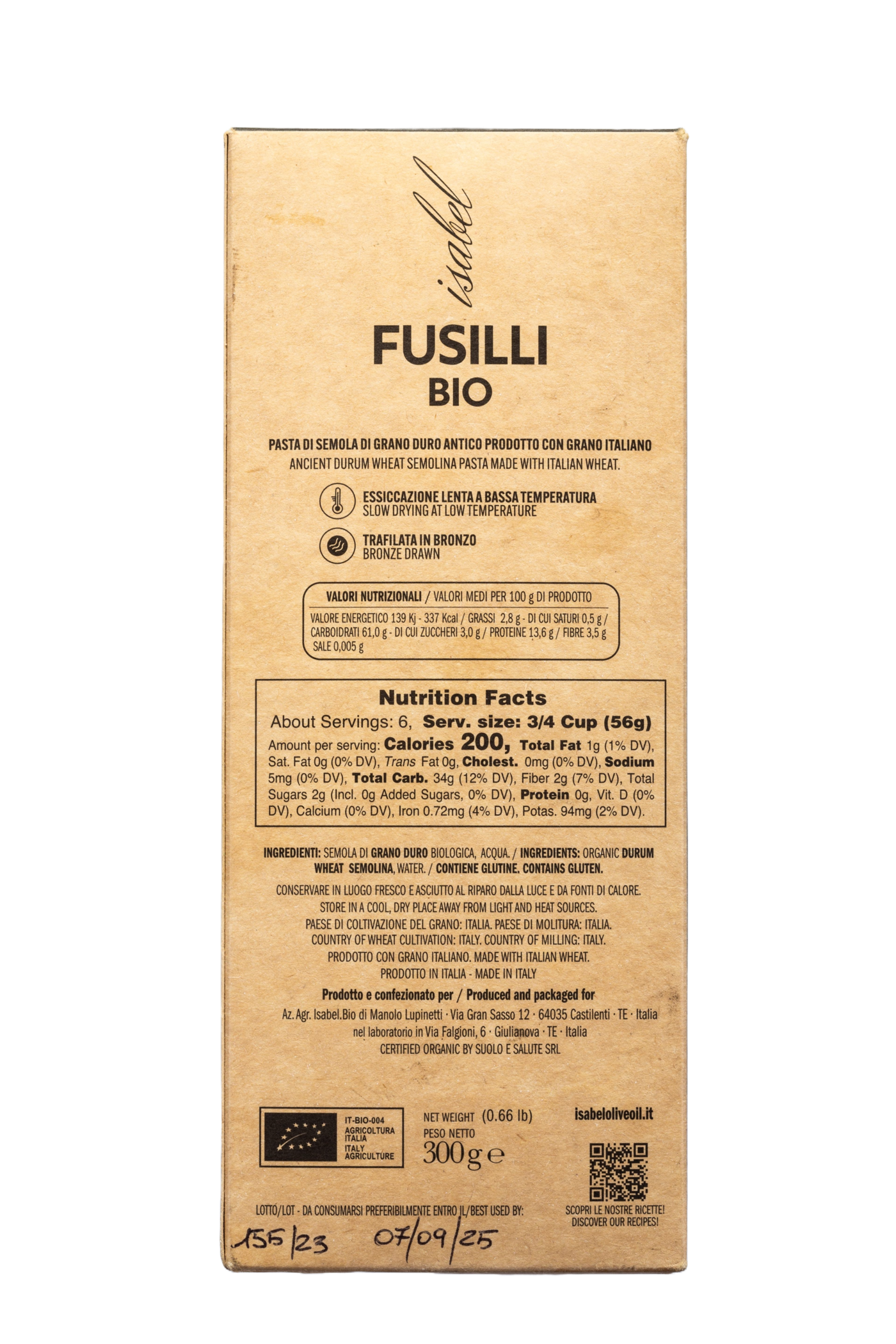 Fusilli Bio - paper packaging